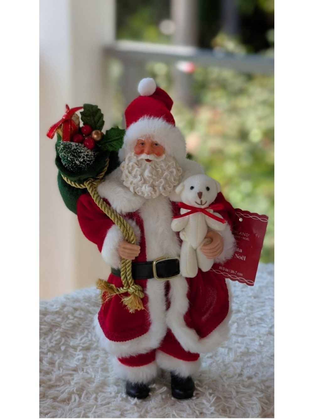 Ashland Christmas Santa Decor Figurine One Size Red White